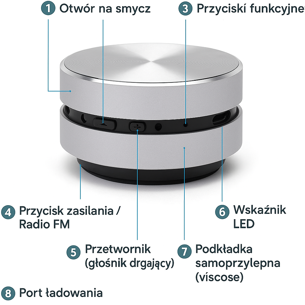 🔊 Vibedot – kompaktowy głośnik nowej generacji